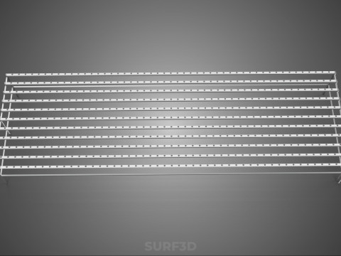 INDUSTRIAL SCALE HYDROPONIC RACK NFT SYSTEM ARRAY GARDEN FARMING 3D Model