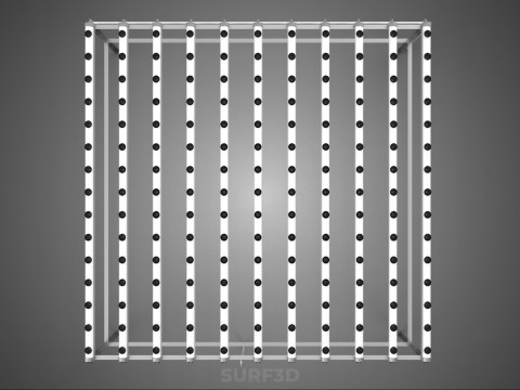 NFT GROW RACK PVC NETPOT INSTALLATION PLANTE HYDROPONIQUE SANS SOL Modèle 3D