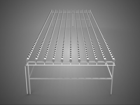 LARGE HYDROPONIC RACK NETCUP NFT SYSTEM ARRAY GARDENING FARMING 3D Model