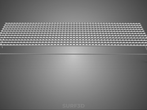 GROTE HYDROPONIC RACK NETCUP NFT SYSTEEM ARRAY TUINWERK LANDBOUW 3D Model