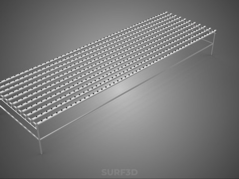 GROTE HYDROPONIC RACK NETCUP NFT SYSTEEM ARRAY TUINWERK LANDBOUW 3D Model