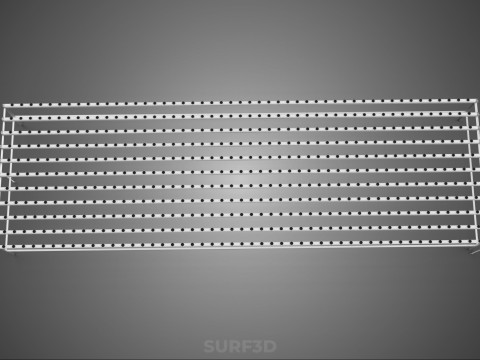 GROTE HYDROPONIC RACK NETCUP NFT SYSTEEM ARRAY TUINWERK LANDBOUW 3D Model
