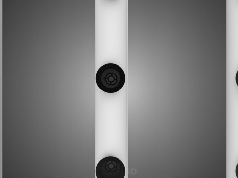 GROTE HYDROPONIC RACK NETCUP NFT SYSTEEM ARRAY TUINWERK LANDBOUW 3D Model