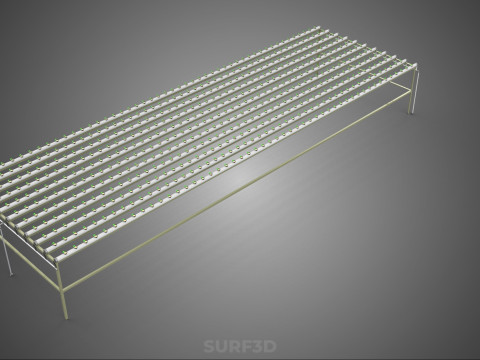 RETE SEMINA VASO TAZZA CRESCITA SISTEMI FATTORIA IDROPONICA PARALLELO PVC Modello 3D