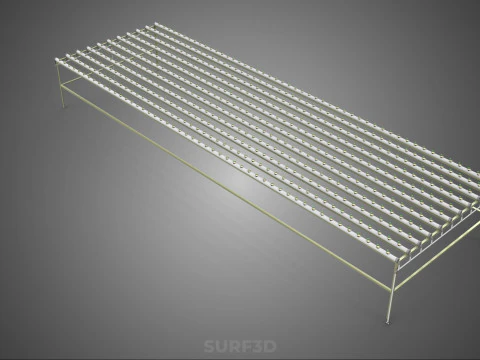 SEEDLING NET POT CUP GROWTH HYDROPONIC FARM SYSTEMS PARALLEL PVC 3D Model