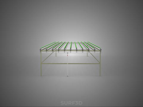 RETE SEMINA VASO TAZZA CRESCITA SISTEMI FATTORIA IDROPONICA PARALLELO PVC Modello 3D