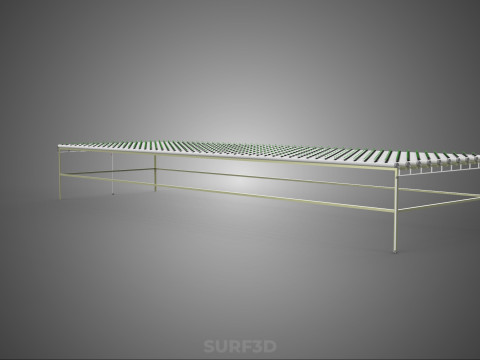 RETE SEMINA VASO TAZZA CRESCITA SISTEMI FATTORIA IDROPONICA PARALLELO PVC Modello 3D