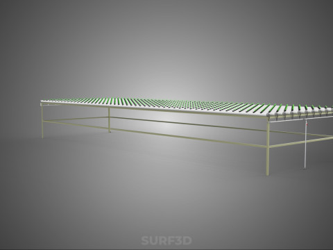 RETE SEMINA VASO TAZZA CRESCITA SISTEMI FATTORIA IDROPONICA PARALLELO PVC Modello 3D