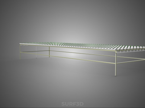 RETE SEMINA VASO TAZZA CRESCITA SISTEMI FATTORIA IDROPONICA PARALLELO PVC Modello 3D