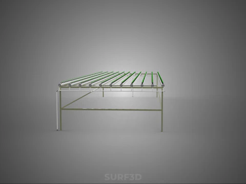 SEEDLING NET POT CUP GROWTH HYDROPONIC FARM SYSTEMS PARALLEL PVC 3D Model