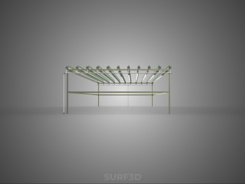 RETE SEMINA VASO TAZZA CRESCITA SISTEMI FATTORIA IDROPONICA PARALLELO PVC Modello 3D