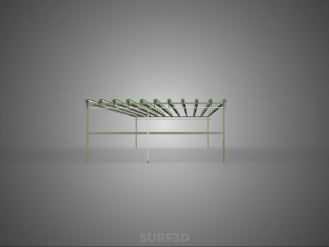 RETE SEMINA VASO TAZZA CRESCITA SISTEMI FATTORIA IDROPONICA PARALLELO PVC Modello 3D