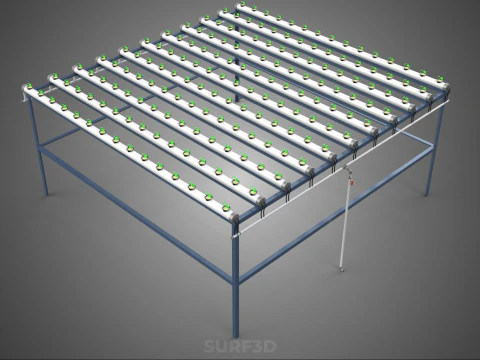 YOUNG SMALL PLANTS CROPS TREES PLANTLET SEEDLINGS SEED NFT TUBES 3D Model