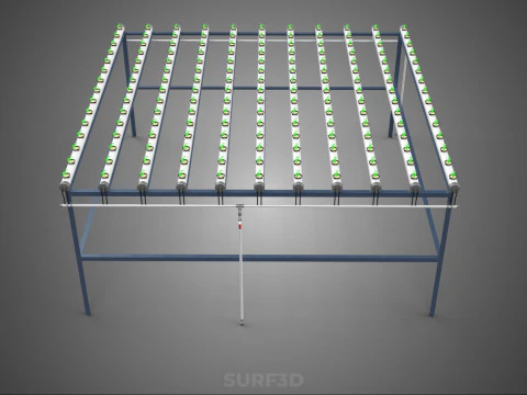 YOUNG SMALL PLANTS CROPS TREES PLANTLET SEEDLINGS SEED NFT TUBES 3D Model