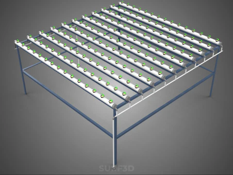 YOUNG SMALL PLANTS CROPS TREES PLANTLET SEEDLINGS SEED NFT TUBES 3D Model