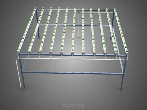 YOUNG SMALL PLANTS CROPS TREES PLANTLET SEEDLINGS SEED NFT TUBES 3D Model