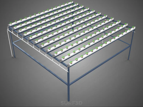 YOUNG SMALL PLANTS CROPS TREES PLANTLET SEEDLINGS SEED NFT TUBES 3D Model