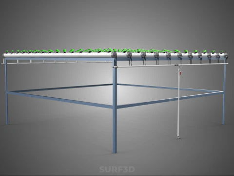 YOUNG SMALL PLANTS CROPS TREES PLANTLET SEEDLINGS SEED NFT TUBES 3D Model