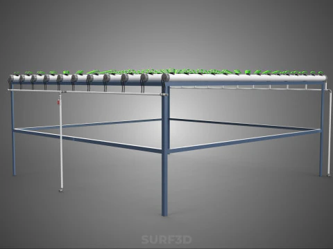 YOUNG SMALL PLANTS CROPS TREES PLANTLET SEEDLINGS SEED NFT TUBES 3D Model