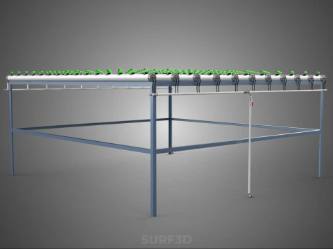 YOUNG SMALL PLANTS CROPS TREES PLANTLET SEEDLINGS SEED NFT TUBES 3D Model