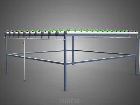 YOUNG SMALL PLANTS CROPS TREES PLANTLET SEEDLINGS SEED NFT TUBES 3D Model