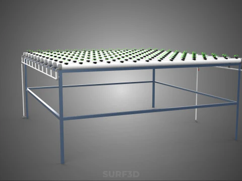 YOUNG SMALL PLANTS CROPS TREES PLANTLET SEEDLINGS SEED NFT TUBES 3D Model
