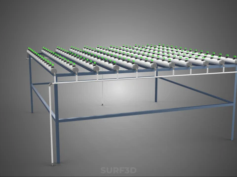 YOUNG SMALL PLANTS CROPS TREES PLANTLET SEEDLINGS SEED NFT TUBES 3D Model