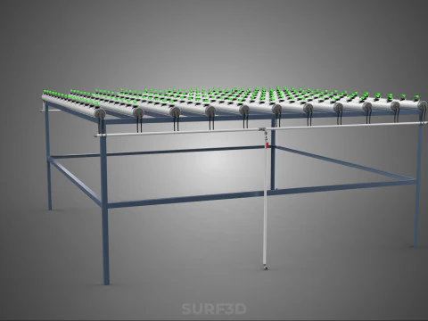 YOUNG SMALL PLANTS CROPS TREES PLANTLET SEEDLINGS SEED NFT TUBES 3D Model