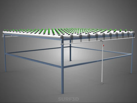 YOUNG SMALL PLANTS CROPS TREES PLANTLET SEEDLINGS SEED NFT TUBES 3D Model