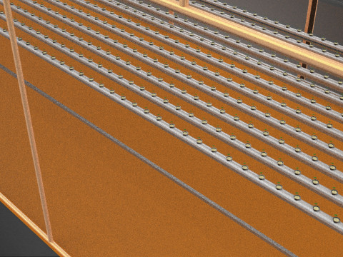 INDOOR SOLAR PANEL HYDROPONIC GREENHOUSE GLASSHOUSE FARM GARDEN 3D Model