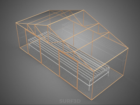 PIANTA IDROPONICA DA TAVOLO IN CRESCITA NFT DA GIARDINO SERRA TRASPARENTE Modello 3D