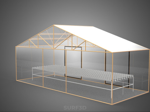 PIANTA IDROPONICA DA TAVOLO IN CRESCITA NFT DA GIARDINO SERRA TRASPARENTE Modello 3D