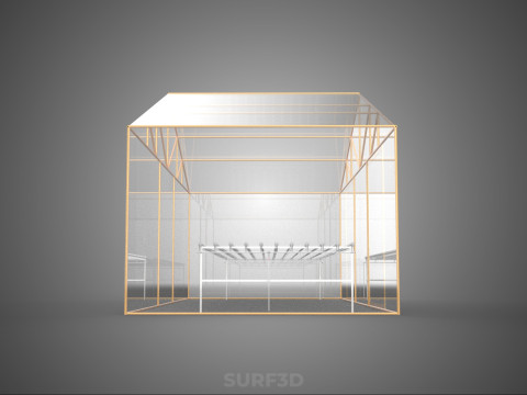 PIANTA IDROPONICA DA TAVOLO IN CRESCITA NFT DA GIARDINO SERRA TRASPARENTE Modello 3D