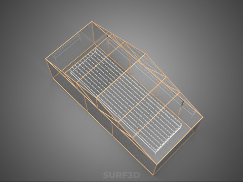 PIANTA IDROPONICA DA TAVOLO IN CRESCITA NFT DA GIARDINO SERRA TRASPARENTE Modello 3D