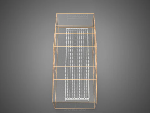 TRANSPARENT GREENHOUSE GARDEN NFT GROWING TABLE HYDROPONIC PLANT 3D Model