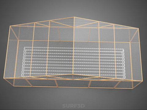PIANTA IDROPONICA DA TAVOLO IN CRESCITA NFT DA GIARDINO SERRA TRASPARENTE Modello 3D
