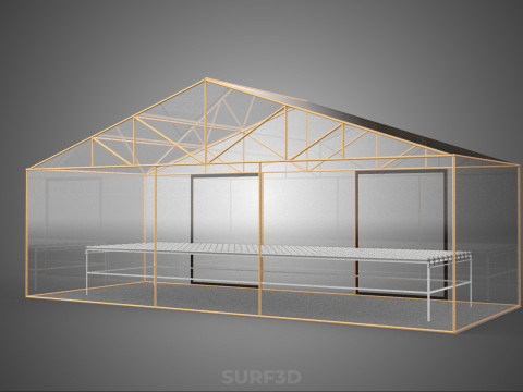 PIANTA IDROPONICA DA TAVOLO IN CRESCITA NFT DA GIARDINO SERRA TRASPARENTE Modello 3D