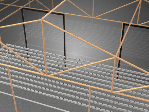 PIANTA IDROPONICA DA TAVOLO IN CRESCITA NFT DA GIARDINO SERRA TRASPARENTE Modello 3D