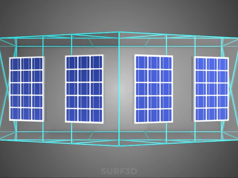 SOLAR POWERED FARM PLANT GREENHOUSE HOTHOUSE GLASSHOUSE GARDEN 3D Model