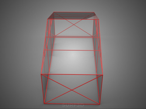 ПРОЗРАЧНАЯ ТЕПЛИЦА ТЕПЛИЦА ТЕПЛИЦА САД КАРКАС ФЕРМА 3D Модель