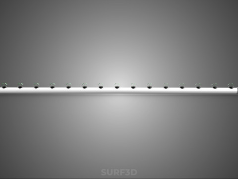 ТРУБЫ ПВХ КАНАЛЬНЫЕ СЕТКИ ГОРШКИ NFT ГИДРОПОНИЧЕСКИЙ РАСПАСАДНЫЙ ЗАВОД 3D Модель