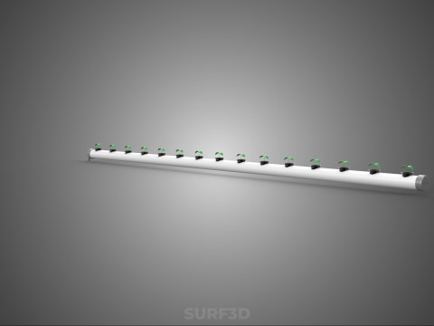 DIY ПЛАСТИКОВІ ТРУБКИ ТРУБКИ КАНАЛ СІТКА ГОРШОК ЧАШКИ РОСЛИНИ ГІДРОПОНІЧНИЙ НАБІР 3D Модель