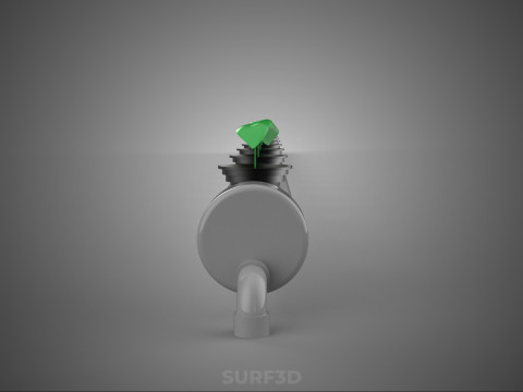 DIY ПЛАСТИКОВІ ТРУБКИ ТРУБКИ КАНАЛ СІТКА ГОРШОК ЧАШКИ РОСЛИНИ ГІДРОПОНІЧНИЙ НАБІР 3D Модель