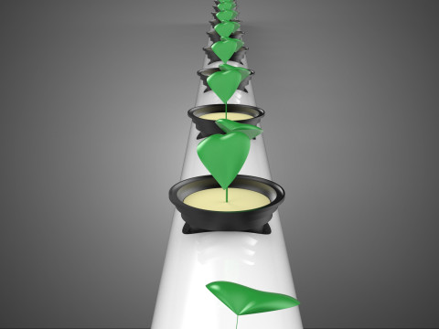 DIY ПЛАСТИКОВІ ТРУБКИ ТРУБКИ КАНАЛ СІТКА ГОРШОК ЧАШКИ РОСЛИНИ ГІДРОПОНІЧНИЙ НАБІР 3D Модель