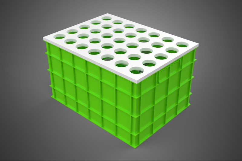 АЕРОПОНІЧНИЙ ВЕРТИКАЛЬНИЙ СІЛЬСЬКОГОСПОДАРСЬКИЙ МОДУЛЬ КАМЕРИ ДЛЯ ВИРОЩУВАННЯ РОСЛИН МОДУЛЬ ОТВОРИВ 3D Модель .c4d .max .obj .3ds .fbx .stl .blend 