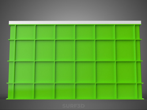 АЕРОПОНІЧНИЙ ВЕРТИКАЛЬНИЙ СІЛЬСЬКОГОСПОДАРСЬКИЙ МОДУЛЬ КАМЕРИ ДЛЯ ВИРОЩУВАННЯ РОСЛИН МОДУЛЬ ОТВОРИВ 3D Модель
