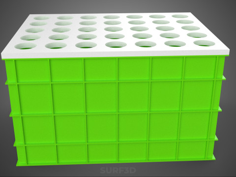 АЕРОПОНІЧНИЙ ВЕРТИКАЛЬНИЙ СІЛЬСЬКОГОСПОДАРСЬКИЙ МОДУЛЬ КАМЕРИ ДЛЯ ВИРОЩУВАННЯ РОСЛИН МОДУЛЬ ОТВОРИВ 3D Модель