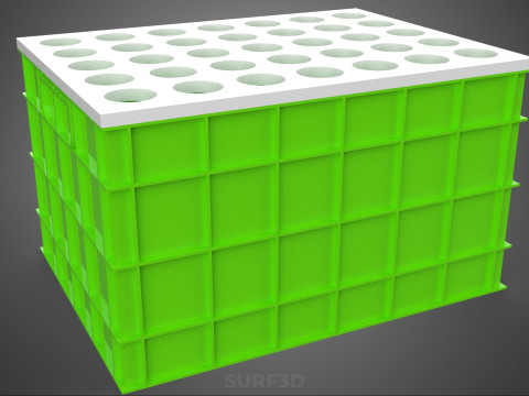 АЕРОПОНІЧНИЙ ВЕРТИКАЛЬНИЙ СІЛЬСЬКОГОСПОДАРСЬКИЙ МОДУЛЬ КАМЕРИ ДЛЯ ВИРОЩУВАННЯ РОСЛИН МОДУЛЬ ОТВОРИВ 3D Модель