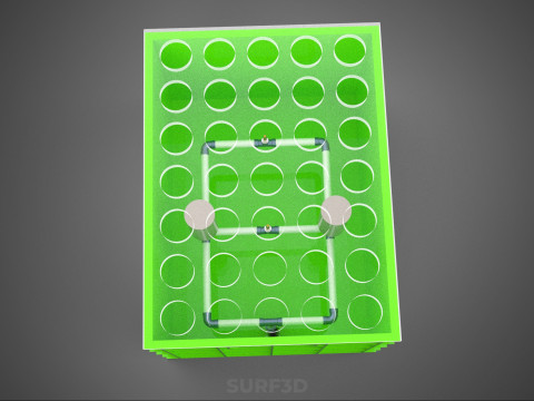 АЕРОПОНІЧНИЙ ВЕРТИКАЛЬНИЙ СІЛЬСЬКОГОСПОДАРСЬКИЙ МОДУЛЬ КАМЕРИ ДЛЯ ВИРОЩУВАННЯ РОСЛИН МОДУЛЬ ОТВОРИВ 3D Модель