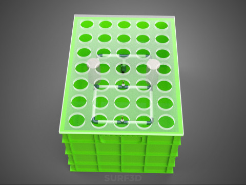 АЕРОПОНІЧНИЙ ВЕРТИКАЛЬНИЙ СІЛЬСЬКОГОСПОДАРСЬКИЙ МОДУЛЬ КАМЕРИ ДЛЯ ВИРОЩУВАННЯ РОСЛИН МОДУЛЬ ОТВОРИВ 3D Модель